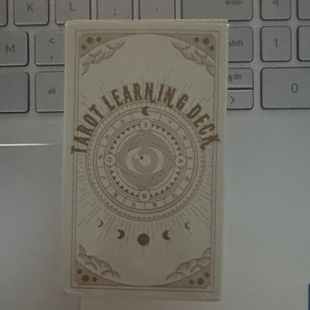 Tarot Learning Deck with Gold Accents